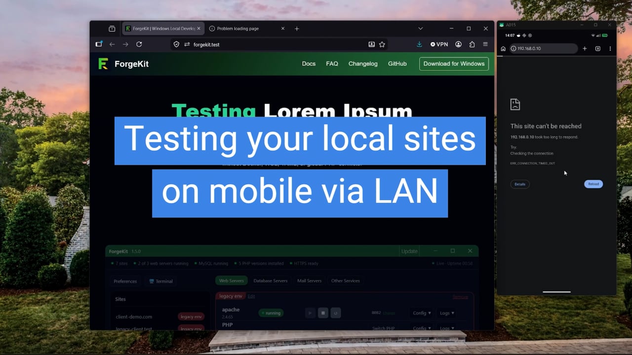 LAN Access in ForgeKit — video preview
